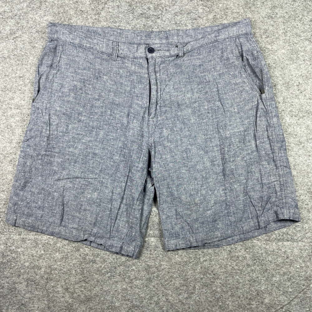 Patagonia Shorts Mens 40 Blue Hemp Organic Cotton Chambray STY57735